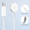 New developed quality high wireless charger type c to iphone cable for smart watch charger magnetic