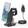 3 In 1 Wireless Charger 20w for iphone 2.5w for iwatch Mobile Phone multifunction Phone Stand