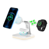 New fashion wholesale wireless charger 15W Max wireless charger 3 in one for all qi enabled phone fold wireless charger