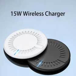 New 15W magnetic Magsafe round usb portable phone wireless charger pad for iphone