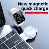 Super mini 3w usb magnetic portable wireless fast charger for apple smart watch