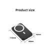 Portable 10000mah led display magnetic wireless fast charger 18W wireless power bank for phone with fast charger power banks